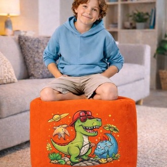 Baskılı kare PUF 50 x 50