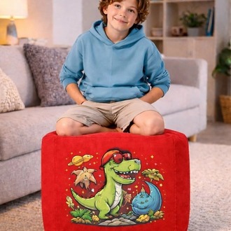 Baskılı kare PUF 50 x 50