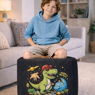 Baskılı kare PUF 50 x 50