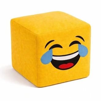 Emoji Puf Koltuk 50x50 cm – Sevimli, Konforlu ve Dekoratif Tasarım