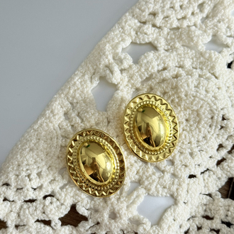 Alaturka Tasarım Gold Küpe