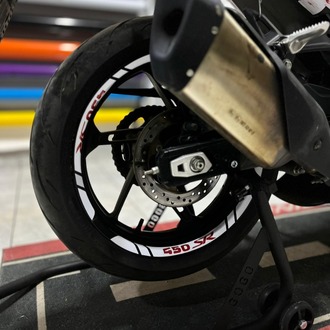 CF MOTO 450SR JANT ŞERİDİ BEYAZ KIRMIZI(ORACAL)