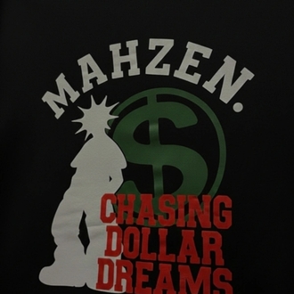 MAHZEN dollar hoodie.