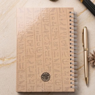 Tutankhamun - Modern Tasarım Sert Kapaklı, Spiralli Defter