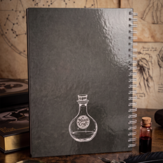 Morticia - Sanatçı İmzalı Tasarımlı Sert Kapaklı, Spiralli Defter / Planlayıcı