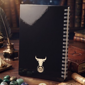 Boğa Burcu (Taurus) - Astroloji Zodiac Serili Tasarım Sert Kapaklı, Spiralli Defter