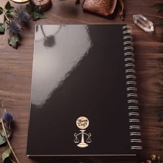 Terazi Burcu (Libra) - Astroloji Zodiac Serili Tasarım Sert Kapaklı, Spiralli Defter