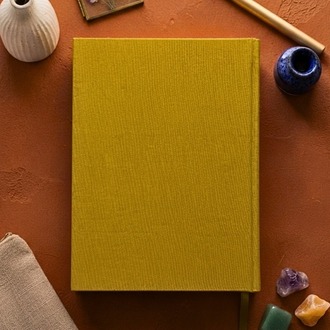 Renkli Bulutlar - Atölye Serisi El İşlemesi (Punch) Kumaş Ciltli Defter