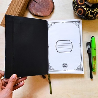 Püsküllü Denim - Ciltli A5 Defter