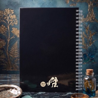 Kova Burcu (Aquarius) - Astroloji Zodiac Serili Tasarım Sert Kapaklı, Spiralli Defter