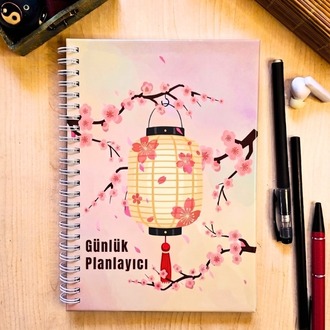  Asian Lighter Günlük Planlayıcılı Not Defteri - Modern Tasarım, Sert Kapaklı