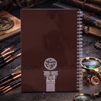 Idol of Woman - Sanatçı İmzalı Tasarımlı Sert Kapaklı, Spiralli Defter / Planlayıcı