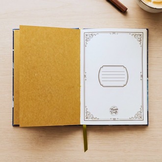 Kızıl Renkli Çizgiler - Atölye Serisi El İşlemesi (Punch) Kumaş Ciltli Defter