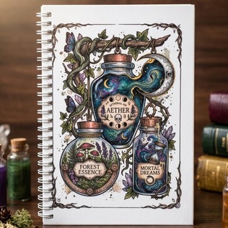 The Potion - Modern Tasarım Sert Kapaklı, Spiralli Defter