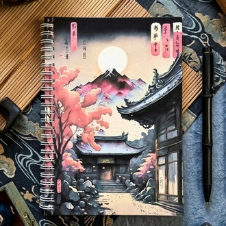 Asian - Modern Tasarım Sert Kapaklı, Spiralli Defter