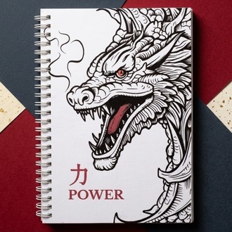 Ejderha - Modern Tasarım Sert Kapaklı, Spiralli Defter