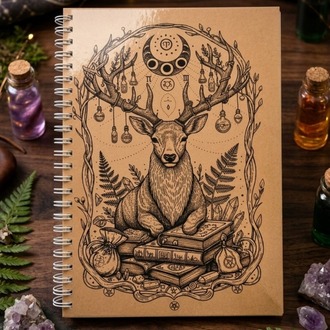 Deer Soul - Modern Tasarım Sert Kapaklı, Spiralli Defter