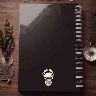 Yengeç Burcu (Cancer) - Astroloji Zodiac Serili Tasarım Sert Kapaklı, Spiralli Defter