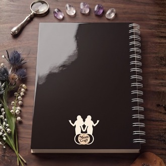 İkizler Burcu (Gemini) - Astroloji Zodiac Serili Tasarım Sert Kapaklı, Spiralli Defter