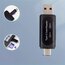 Type-C ve USB-A Çıkışlı Kart Okuyucu - SD/TF Uyumlu Çok Fonksiyonlu Card Reader