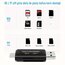 Type-C ve USB-A Çıkışlı Kart Okuyucu - SD/TF Uyumlu Çok Fonksiyonlu Card Reader