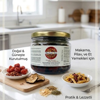 MACANATOLİAN Patlıcanlı Kurutulmuş Sebze Karışımı / Pişmiş - Kullanıma Hazır 200 gr.