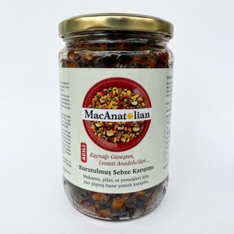 Patlıcanlı Kurutulmuş Sebze Karışımı / Pişmiş - Kullanıma Hazır (Acılı) 450 gr