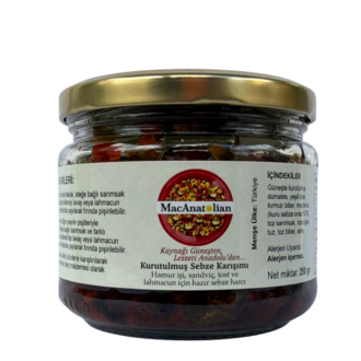 MACANATOLİAN Kurutulmuş Karışık Sebze Harcı / Pişmiş - Kullanıma Hazır 250 gr.