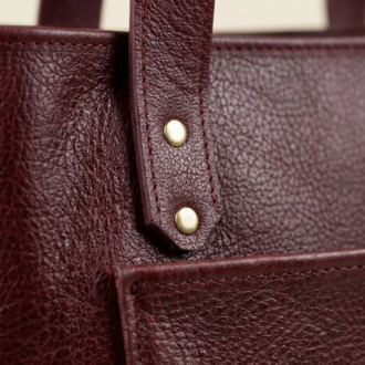 Macell Atelier | El Yapımı Hakiki Deri Tote Çanta - Bordo