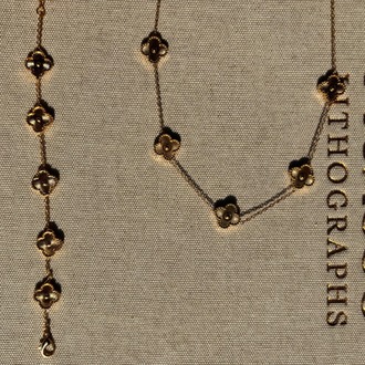 Yonca Gold Kolye - Bileklik Set