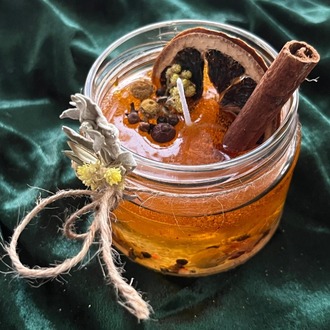 Kış Bahçesi Aromatik Jel Mum – El Yapımı Dekoratif Mum