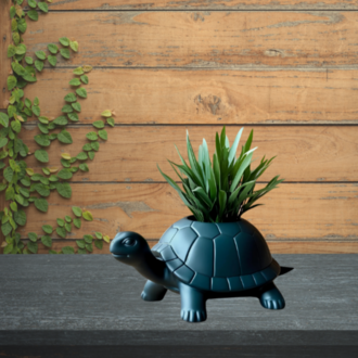 Kaplumbağa Şeklinde Dekoratif Saksı – 3D Baskı