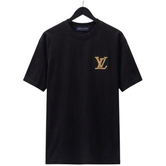 Louis Vuitton "Rope" Typography T-Shirt / Pitch Black