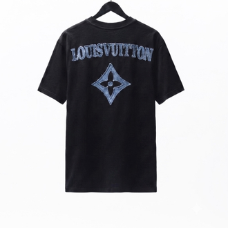 Louis Vuitton "Denim Patch" Monogram T-Shirt/Washed Black