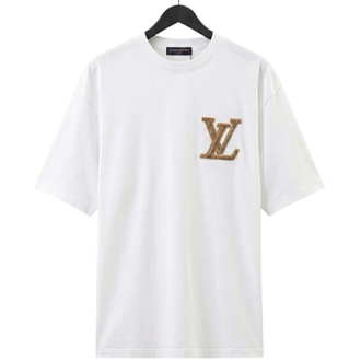 Louis Vuitton Rope" Typography T-Shirt / Off-White