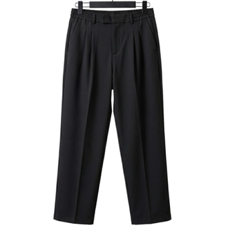 Maera Vision "Tailored" Pleated Trousers / Pitch Black