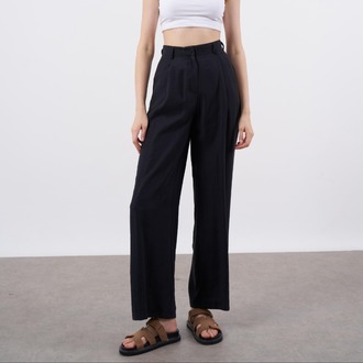 TENCEL SİYAH PANTOLON