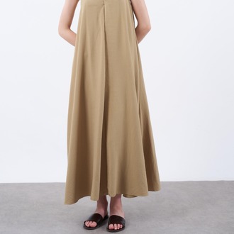 ASKILI ELBİSE CAMEL