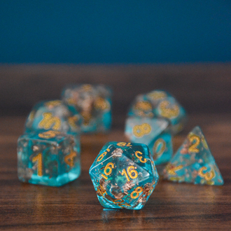 Larimar Reçine Zar Seti