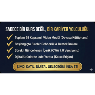 Online Wealth Academy Kurs (Türkçe / Deutsch / English / Flemenkçe)