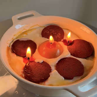 Sucuklu yumurta mum