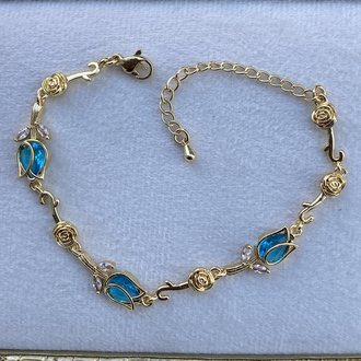 Mavi lale bilezik