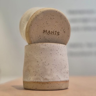 Beyaz Stoneware Bardak 