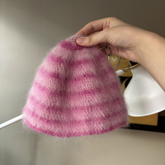 Striped Brushed Beanie