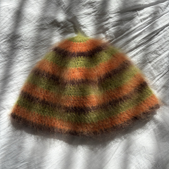 Striped Brushed Beanie