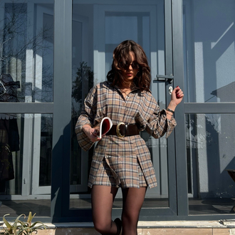 Massimo Dutti Model Taşlı Şort Etek Gömlek Takım 