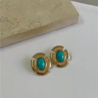 MAVİ TAŞ VINTAGE KÜPE
