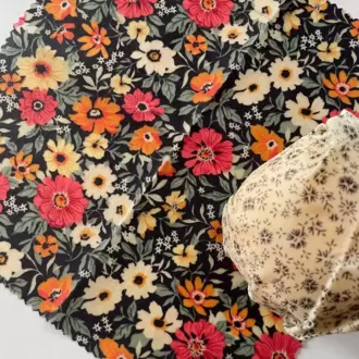 Balmumu Gıda Saklama Kumaşı, Tekrar Kullanılabilen Saklama Bezi, 2'li Set, Karışık, 25x25
