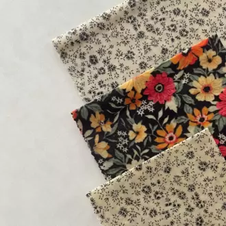 Balmumu Gıda Saklama Kumaşı, Tekrar Kullanılabilen Saklama Bezi, 3'lü Set, Karışık Desenli