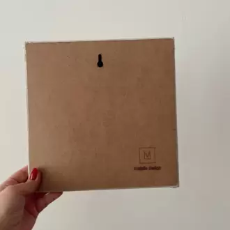 Punch Nakış İşlemeli, MDF Kapama, Gülen Surat Desenli Duvar Panosu, 25x25